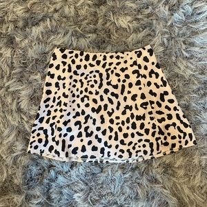 Princess Polly Cheetah Silk Skirt